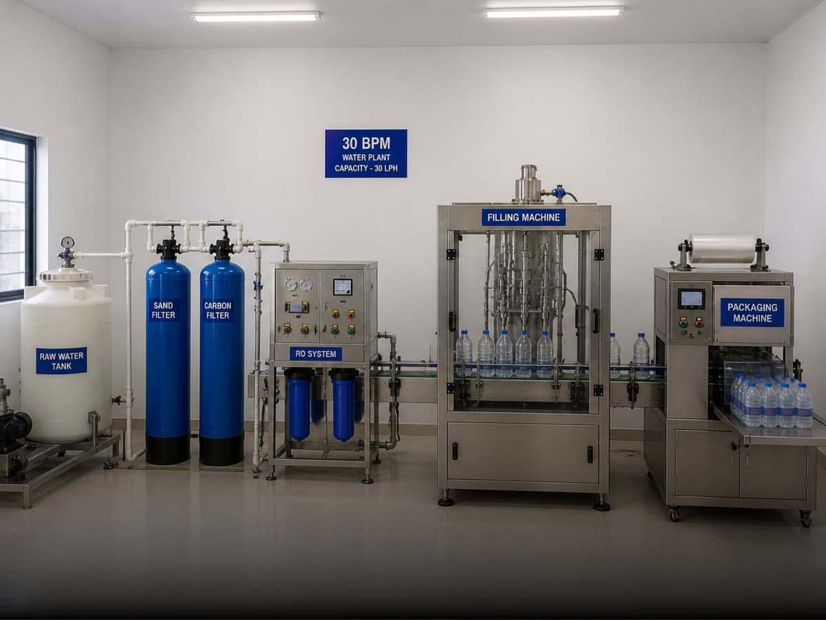 30 BPM Mineral Water Bottling Plant