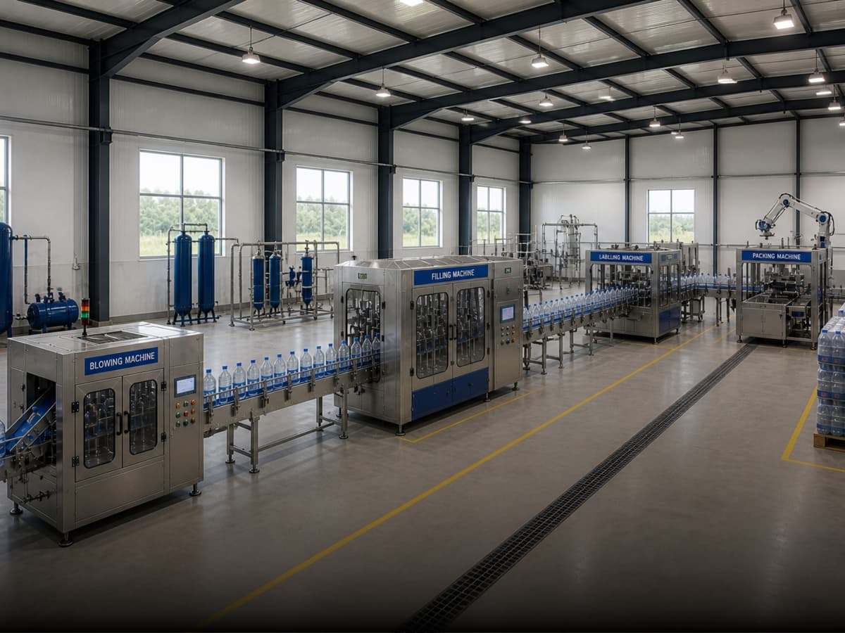 90 BPM Mineral Water Bottling Plant