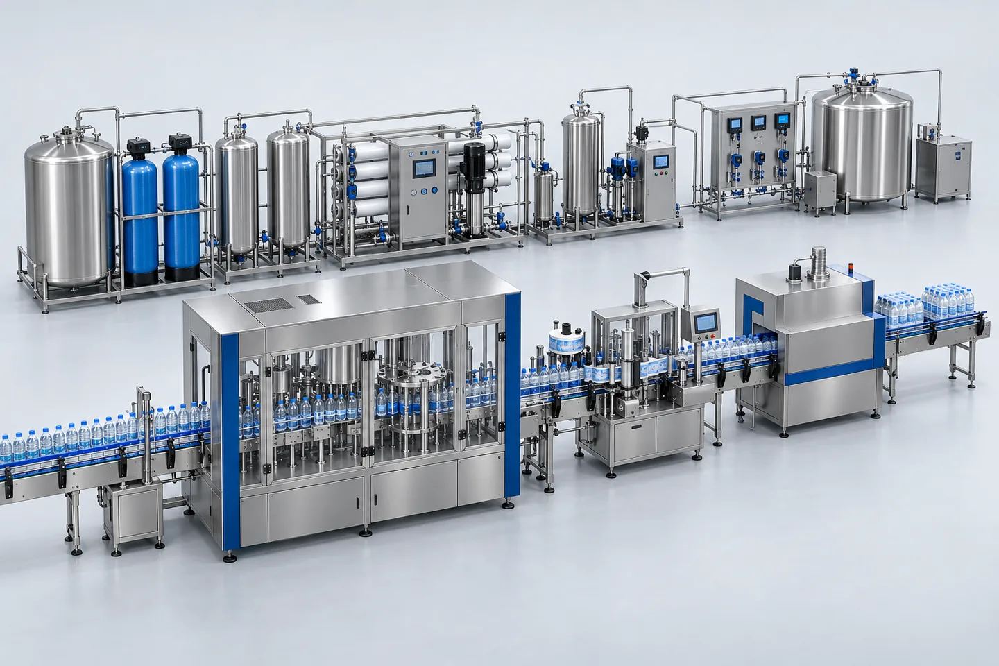 Alkaline Water Bottling Plant — representative equipment illustration